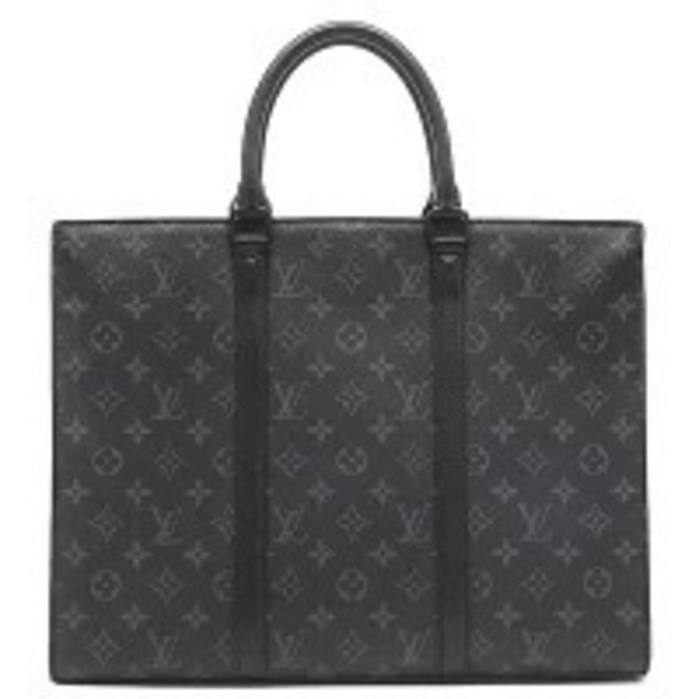 Louis Vuitton bag Sac Plat Horizontal Zip Monogram Eclipse Black Matte Black